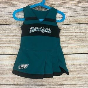 2/$15 Philadelphia Eagles Toddler Cheerleader Outfit Size 18 months
